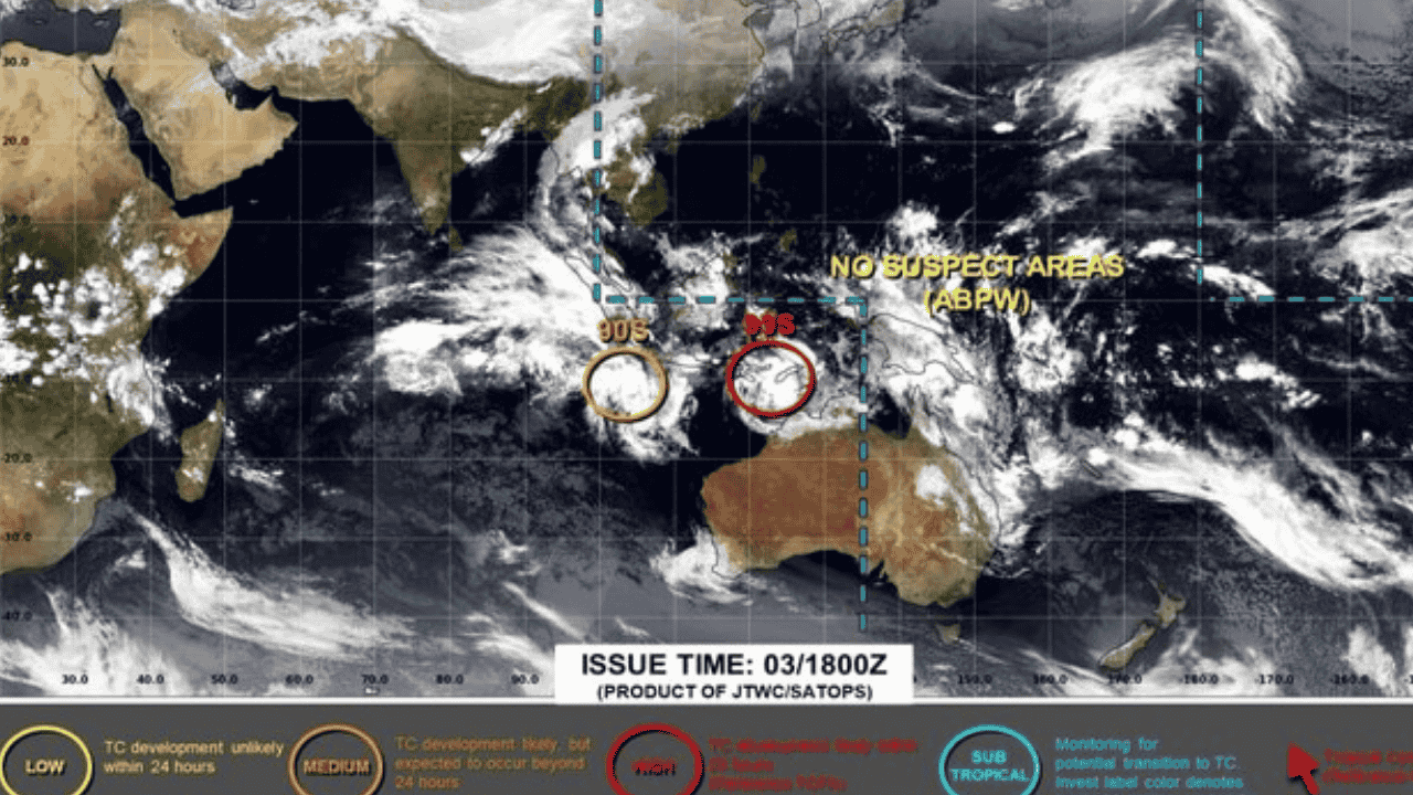 Bibit Siklon 93S Intai Bali–NTB, BMKG Peringatkan Hujan Lebat hingga Gelombang Tinggi