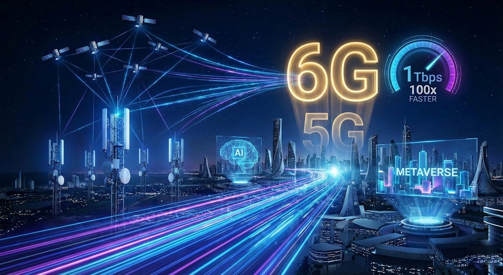 Kiamat 5G Tiba! China Berhasil Uji 6G Berkecepatan 1 Tbps, 100 Kali Lipat Lebih Ngebut untuk Dominasi Internet 2026!