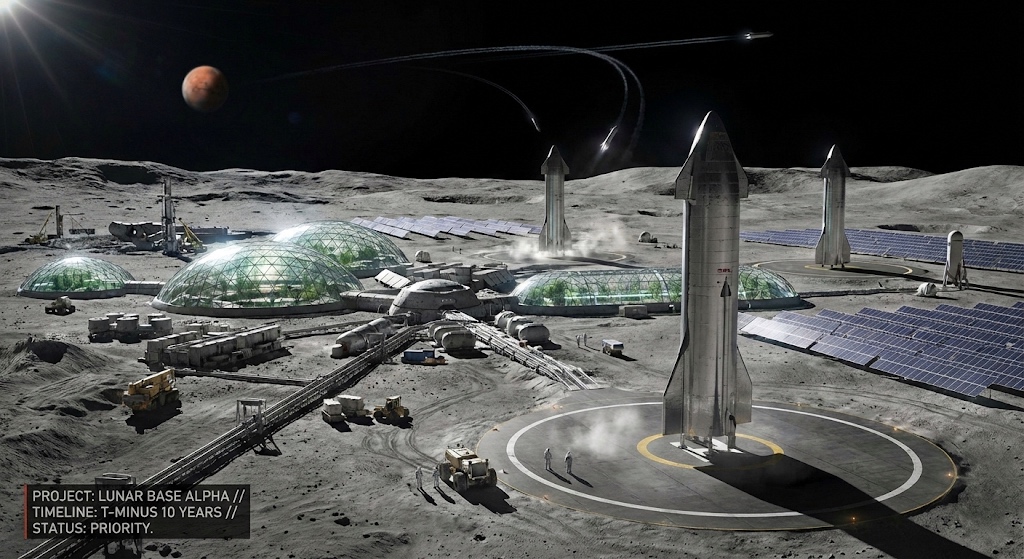 Elon Musk Menyerah pada Mars? SpaceX Putar Haluan Strategis demi Bangun 'Kota Mandiri' di Bulan dalam 10 Tahun