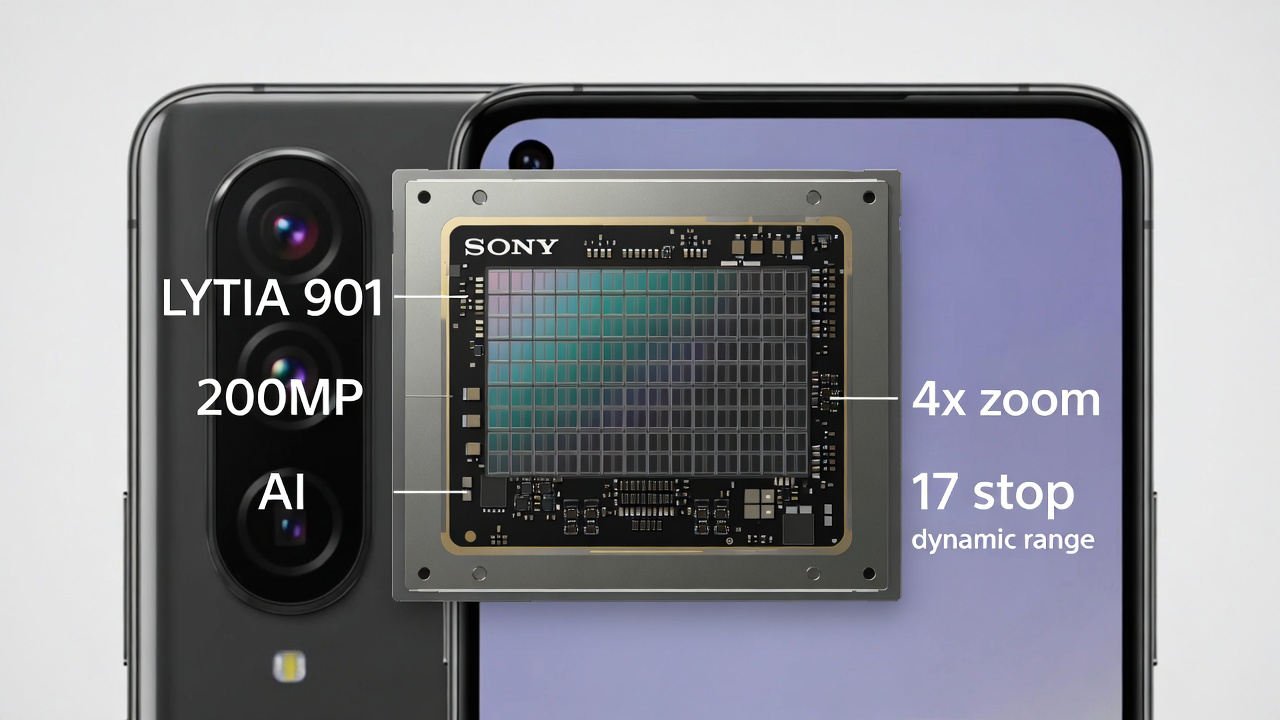 Sony LYTIA 901 200MP AI Sensor: Zoom 4x Tanpa Lensa Tambahan, Dynamic Range 17 Stop Guncang Flagship 2026!