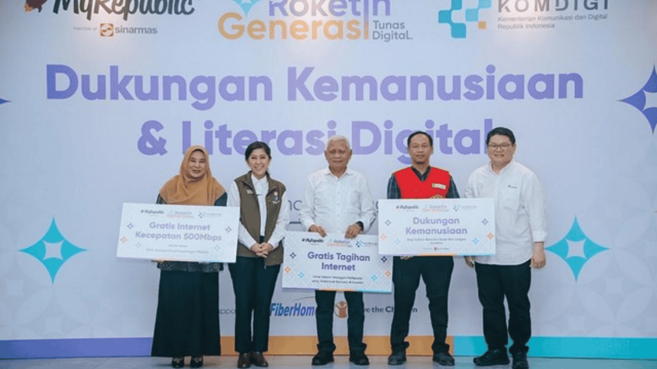 Kemkomdigi Gandeng MyRepublic, 6 Sekolah Korban Banjir di Sumut Dapat Internet Gratis 500 Mbps Setahun