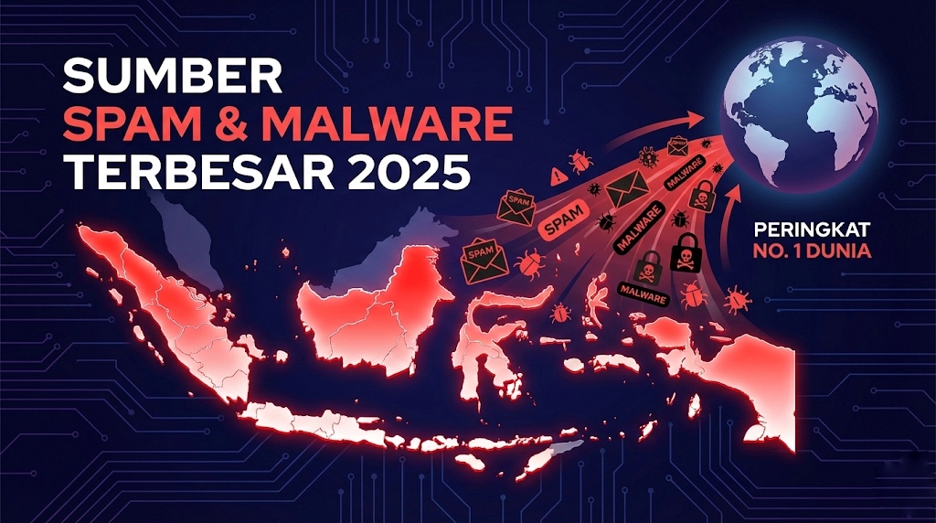 Memalukan! Indonesia Resmi Dinobatkan sebagai 'Raja' Spam dan Sarang Malware Dunia Sepanjang 2025