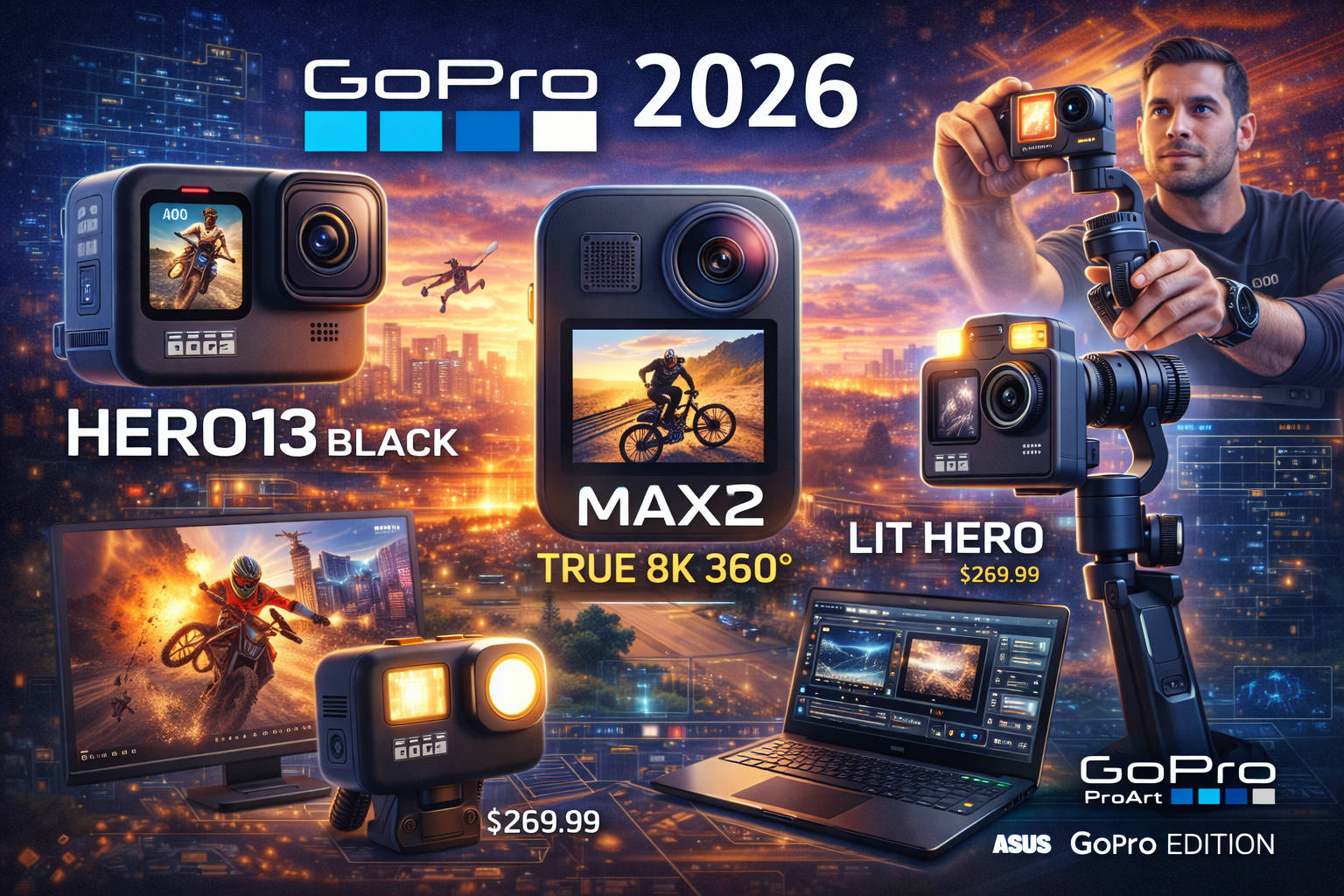 Heboh: GoPro Rilis Kamera 360 8K “True”, Gimbal AI Canggih, dan Laptop ASUS!