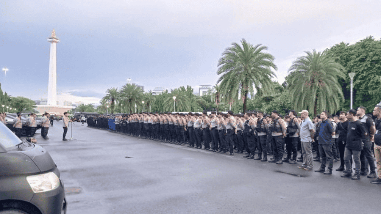 Tablig Akbar Milad The Jakmania di Monas Dijaga 988 Personel, Polisi Tekankan Pendekatan Humanis Tanpa Senjata Api