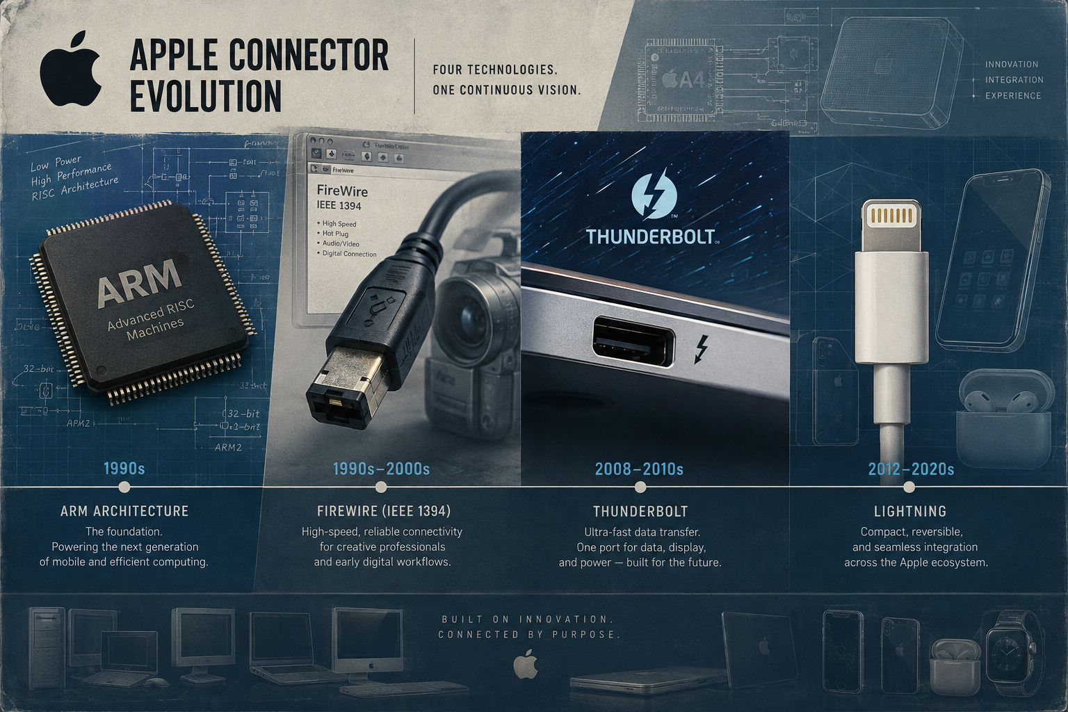 Bukan Cuma Peniru: Apple Ternyata Ikut “Melahirkan” ARM, FireWire, Sampai Thunderbolt Sebelum Jadi Raksasa Teknologi