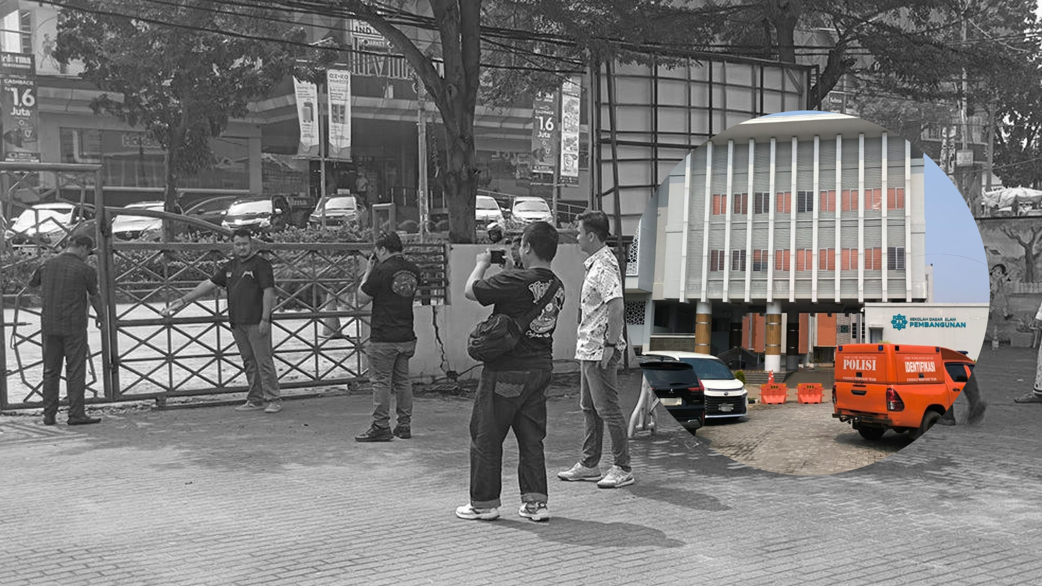 Polda Metro Lakukan Olah TKP Penggerudukan Sekolah Islam Pembangunan Pamulang