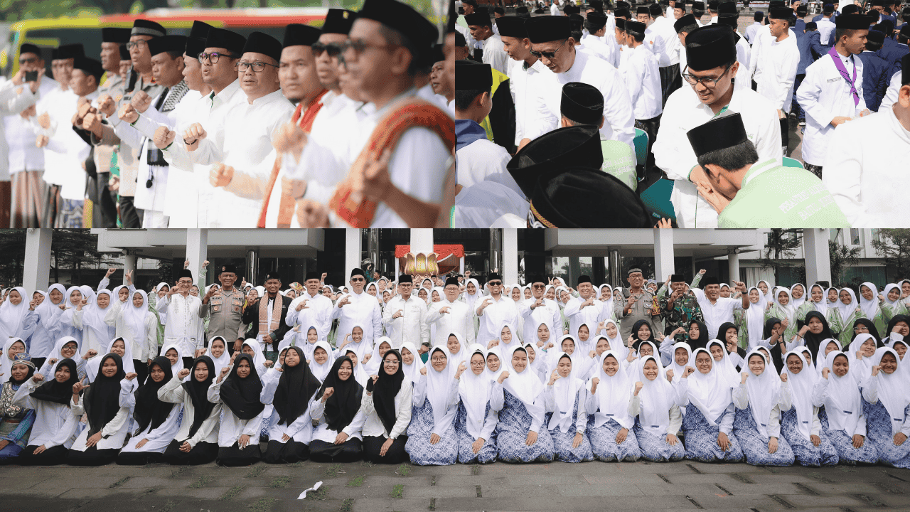 Ribuan Santri Penuhi Pemkot Tangsel, Pilar: “Kalian Pondasi Bangsa, Bukan Cuma Jadi Ustaz!”