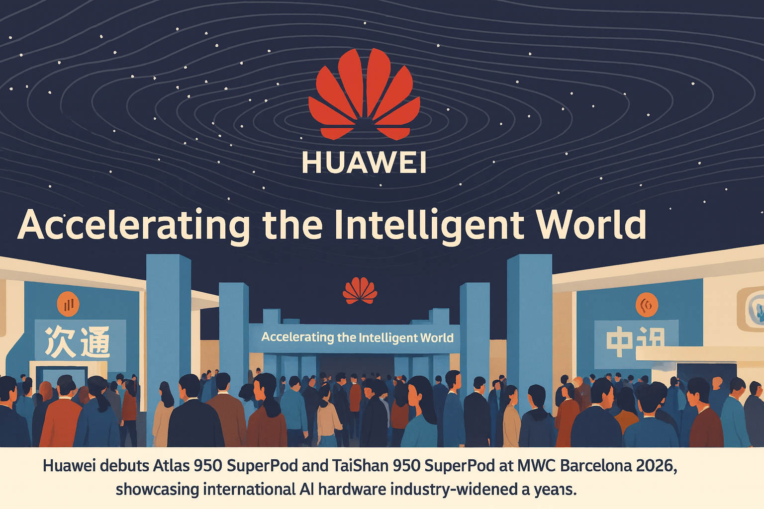 Huawei Pamerkan Superkomputer AI Raksasa di MWC Barcelona, Tantang Dominasi Nvidia