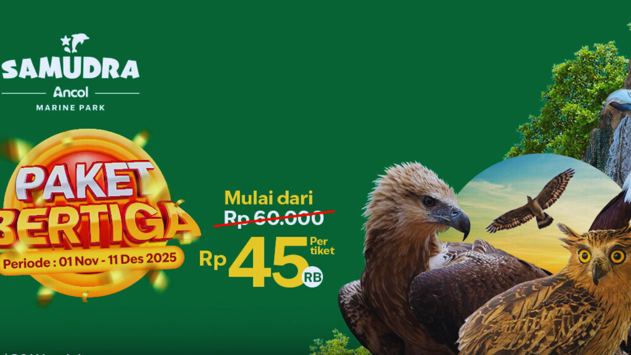Nikmati Promo Paket Bertiga Ancol Mulai Rp45.000, Berlaku di 4 Wahana Sekaligus!