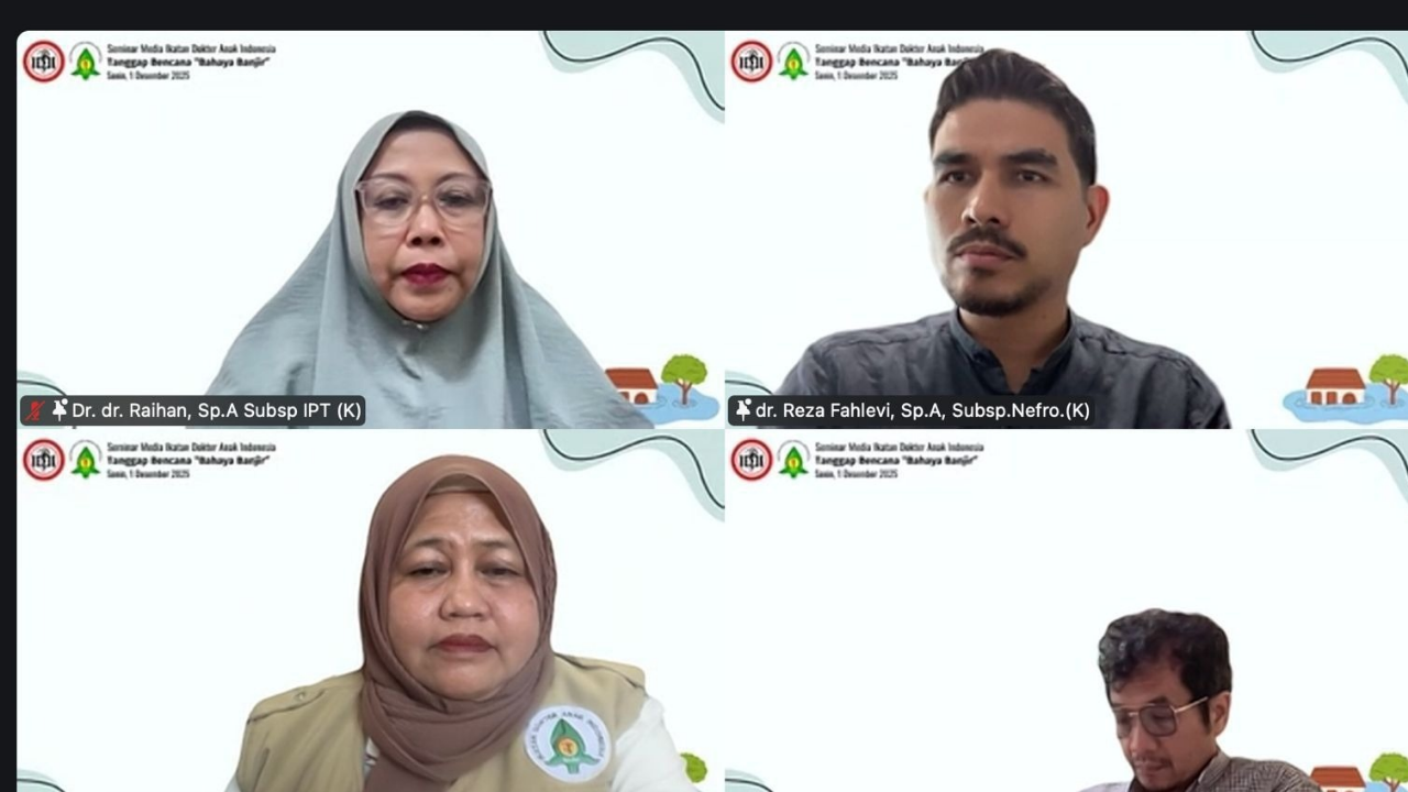 Banjir Melanda Sumatera dan Aceh, IDAI Beberkan Kondisi Terkini dan Kebutuhan Mendesak Ratusan Korban