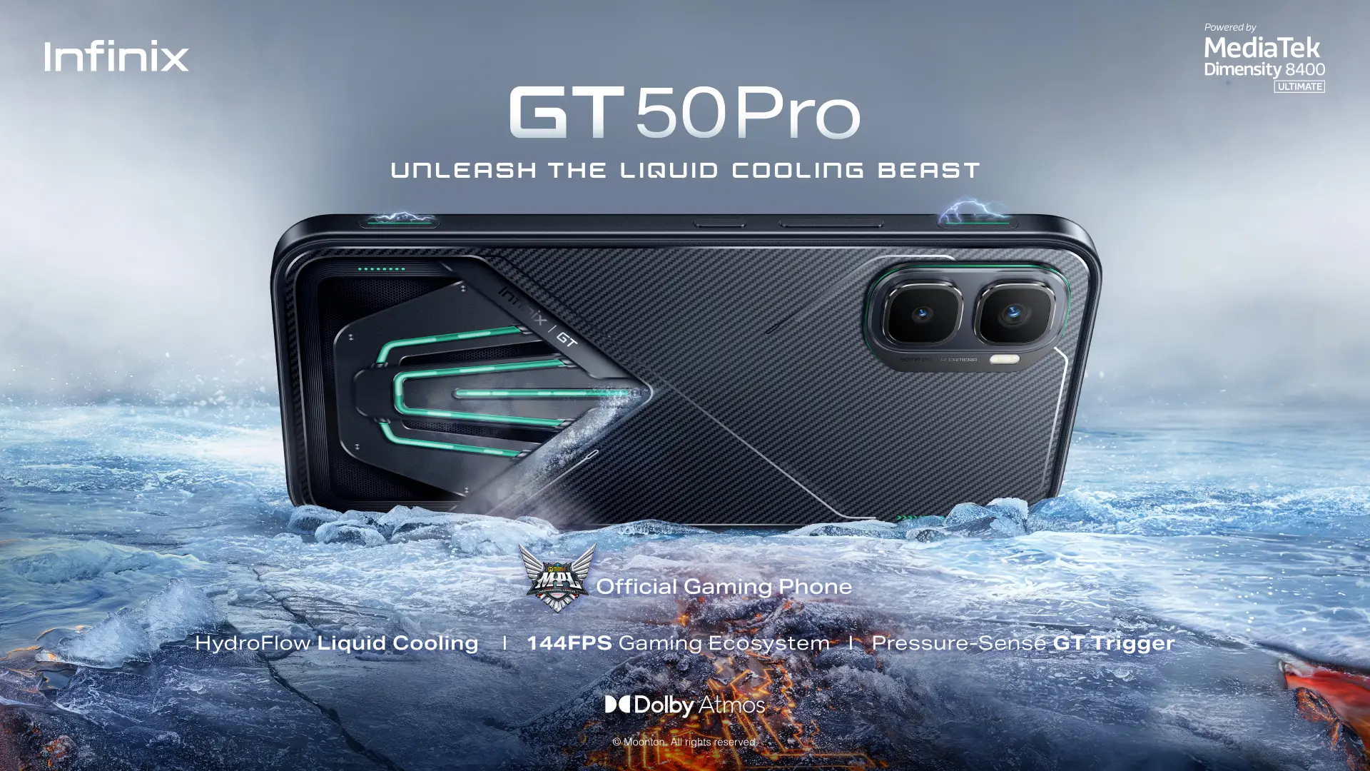 Infinix GT 50 Pro Resmi Meluncur di Indonesia, Bawa HydroFlow Liquid Cooling dengan Micro-Pump Pertama di Kelasnya