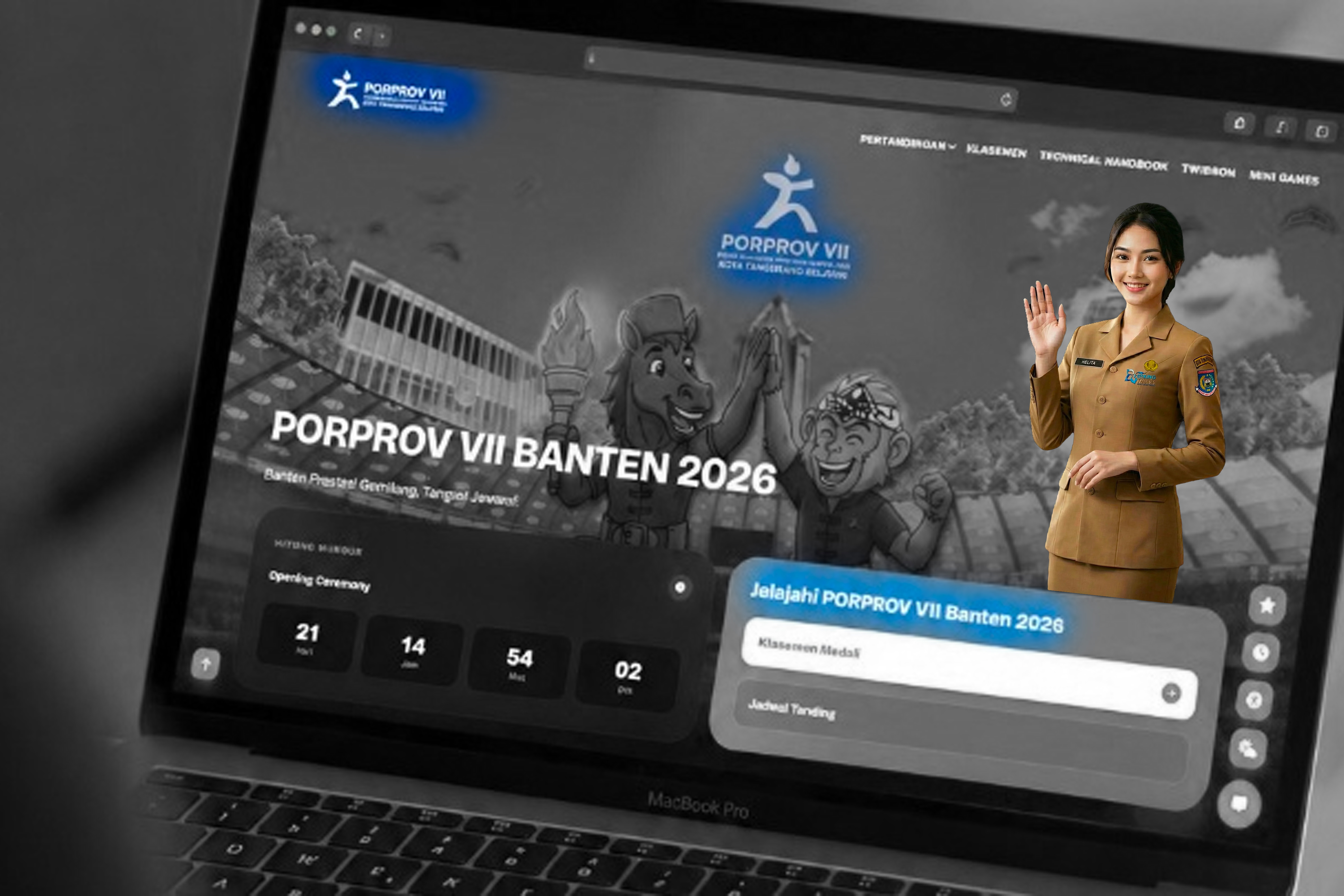 Ada Asisten Digital HELITA yang Terhubung ke WhatsApp di Website PORPROV VII Banten 2026