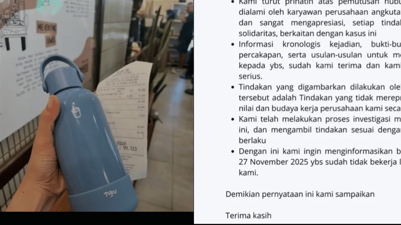 Viral Gegara Tumbler Tuku Hilang di KRL, Anita Dewi Resmi Diberhentikan Perusahaan