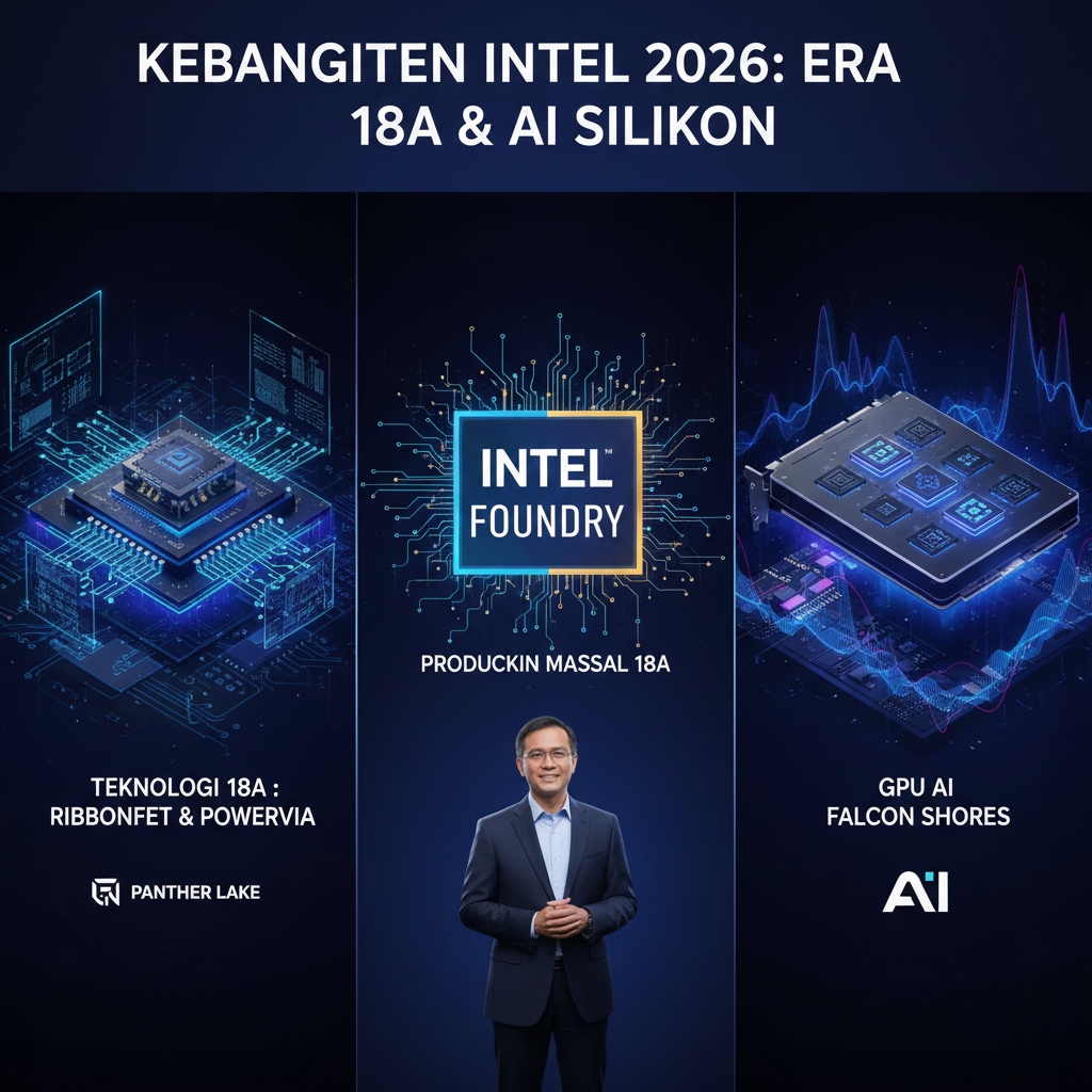 Kebangkitan Raksasa Silikon: Intel Mulai Produksi Massal 18A dan GPU AI Falcon Shores